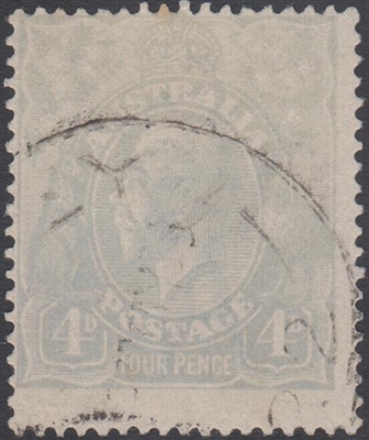 KGV SG 65b BW ACSC 112D 1922 4d Four Pence Pale Milky Blue