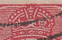 KGV SG 77 BW ACSC 89(23)t listed flaw 22R58 1Â½d red