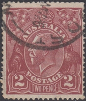 KGV SG 78 BW ACSC 97 1924 2d Two Pence red-brown