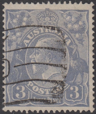 KGV SG 79 BW ACSC 104 Harrison Plates Die I 1924 3d Three Pence Blue