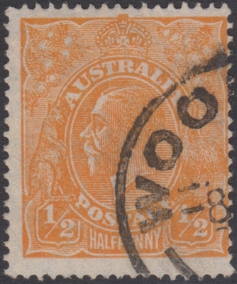 KGV SG 85 BW ACSC 67 1927 Â½d orange