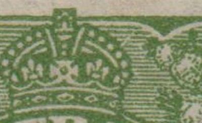 KGV SG 125 BW ACSC 82(3)q listed flaw VI/41 1d green