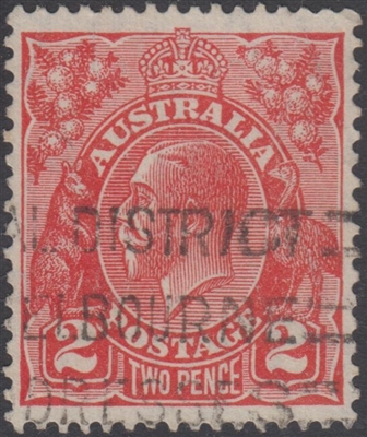 KGV SG 127 BW ACSC 103 1931 2d golden scarlet