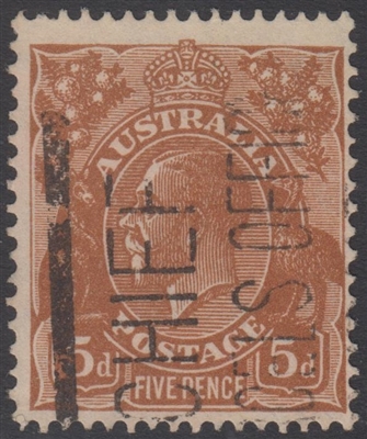 KGV SG 130 BW ACSC 127 1932 5d brown King George V head Australia