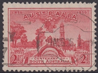 SG 161 1936 Centenary of South Australia 2d Carmine