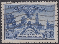 SG 162 1936 Centenary of South Australia 3d Blue