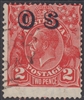 KGV SG O125 BW ACSC 102(OS) 1932 2d Golden Scarlet