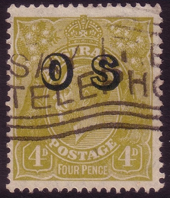 KGV SG O126 BW ACSC 116(OS) 1932 4d Olive