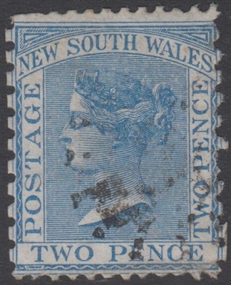 NSW SG 210ba MH 1871-1902 Two Pence Queen Victoria De La Rue New South Wales