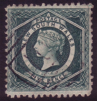 NSW SG 233b 1882-1897 five pence