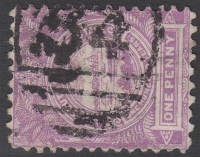 NSW numeral postmark 54 PYRMONT barred numeral on 1d View of Sydney New South Wales Australia