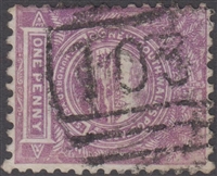 NSW numeral postmark 103 MANLY barred numeral on 1d View of Sydney New South Wales Australia