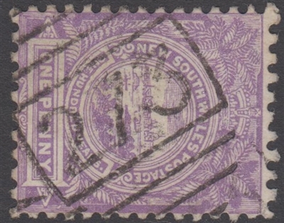NSW numeral postmark 273 LISMORE barred numeral on 1d View of Sydney New South Wales Australia