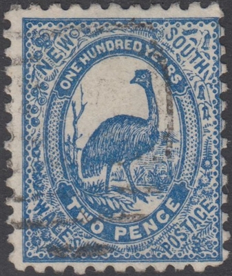 SG 254 2d emu Centenary of NSW Two Pence New South Wales Australia