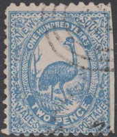 Rare Takuma Postal Forgery 1888-1889 Centenary of NSW Two Pence Emu New South Wales Australia