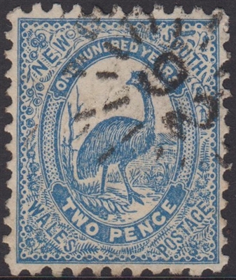 NSW numeral postmark 92 rays CASINO sunburst cancel SG 254 2d emu New South Wales Australia
