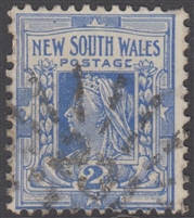 NSW numeral postmark 231 rays COONAMBLE sunburst cancel 2d Queen Victoria New South Wales Australia
