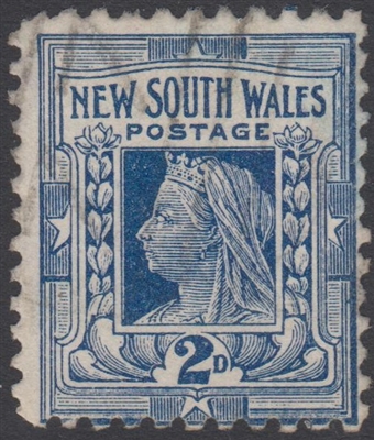 NSW SG 292 1897-99 two pence NSW Queen Victoria Diamond Jubilee