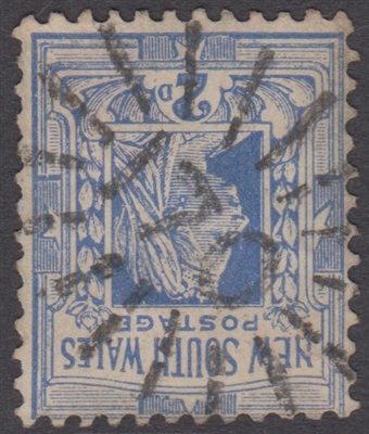 NSW numeral postmark 170 GERMANTON rays numeral on 2d QV New South Wales Australia