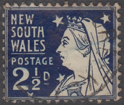 NSW SG 296a 1897-1899 two pence halfpenny Queen Victoria Diamond Jubilee