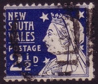 NSW SG 297b 1897-1899 two pence halfpenny