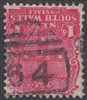 NSW numeral postmark 64 MAITLAND barred numeral on 1d shield New South Wales Australia