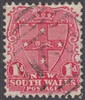 NSW numeral postmark 180 CAMPERDOWN barred numeral on 1d shield New South Wales Australia