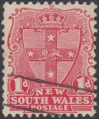 NSW SG 334 1905-10 one penny shield