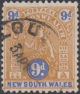 NSW SG 351-352 1905-10 nine pence