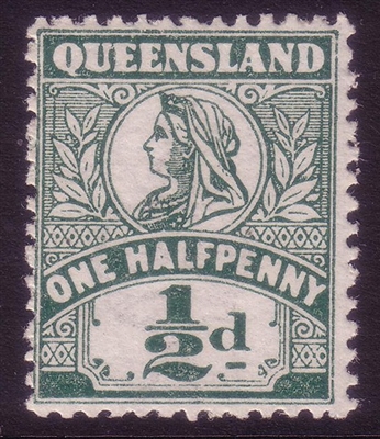 QLD SG 286 1907-11 one halfpenny MINT