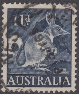 SG 319 1961 Rabbit Bandicoot 11d Eleven Pence Deep Blue