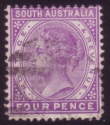 SA SG 193 1895-1899 four pence Perforation 13