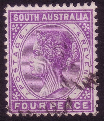 SA SG 193 1895-1899 four pence Perforation 13