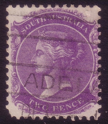 SA SG 295 1905-1911  two pence bright violet. Perforation 12x11.5