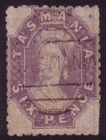 TAS SG 136 1871-1891 chalon, six pence lilac