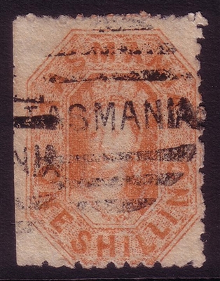 TAS SG 141 1871-1891 chalon, one shilling