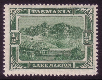 TAS SG 229 MH 1899-1900 Lake Marion halfpenny deep green.