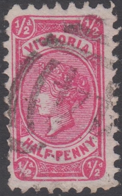 VIC SG 207 1882-84 Halfpenny Rosine Â½d Victoria Half-Penny Bell design