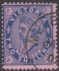 VIC SG 395 ACSC V120x Cancelled To Order CTO OGH 1902 Two Shillings 2s Blue on Rose Queen Victoria Australia