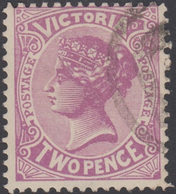 VIC SG 418c 1905-13 Two Pence Bright mauve Queen Victoria Australia
