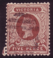 VIC SG 422a 1905-13 five pence