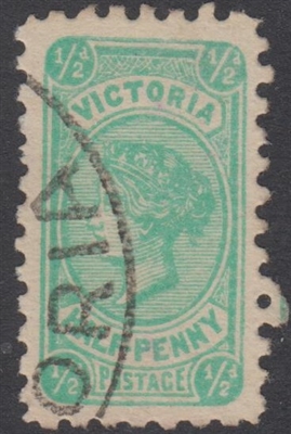 VIC SG 457 1912 Half-penny Â½d blue-green Victoria Halfpenny Bell design
