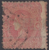 VIC SG 92 1860-66 Four Pence rose-pink