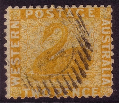 WA SG 55 1864-79 Two Pence yellow