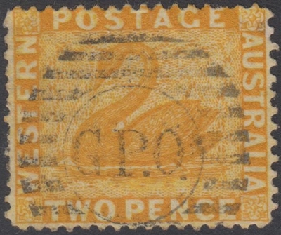 WA SG 71 1876-1881 2d chrome yellow