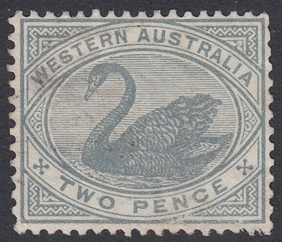 WA SG 96a 1885-1893 2d grey