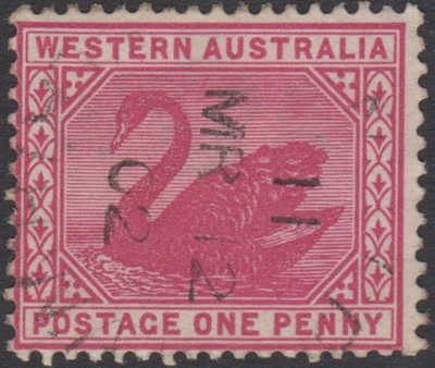 WA SG 112 1898-1907 1d carmine