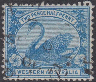 WA SG 114 1898-1907 2Â½d blue