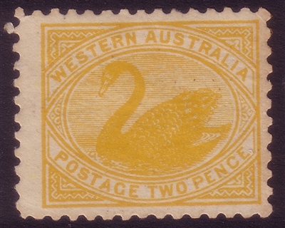 WA SG 152 MH gum 1905-1912 Perf 11 2d yellow