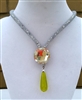 Peridot teardrop